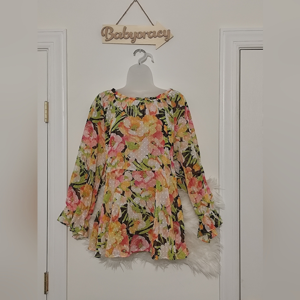 Women's Floral long sleeve top